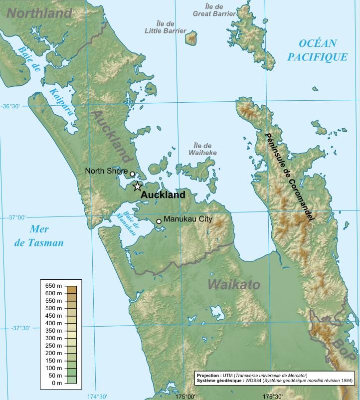 Auckland geologiske kort