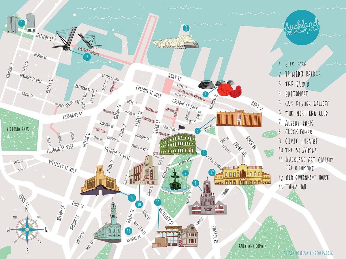 Auckland city går kort